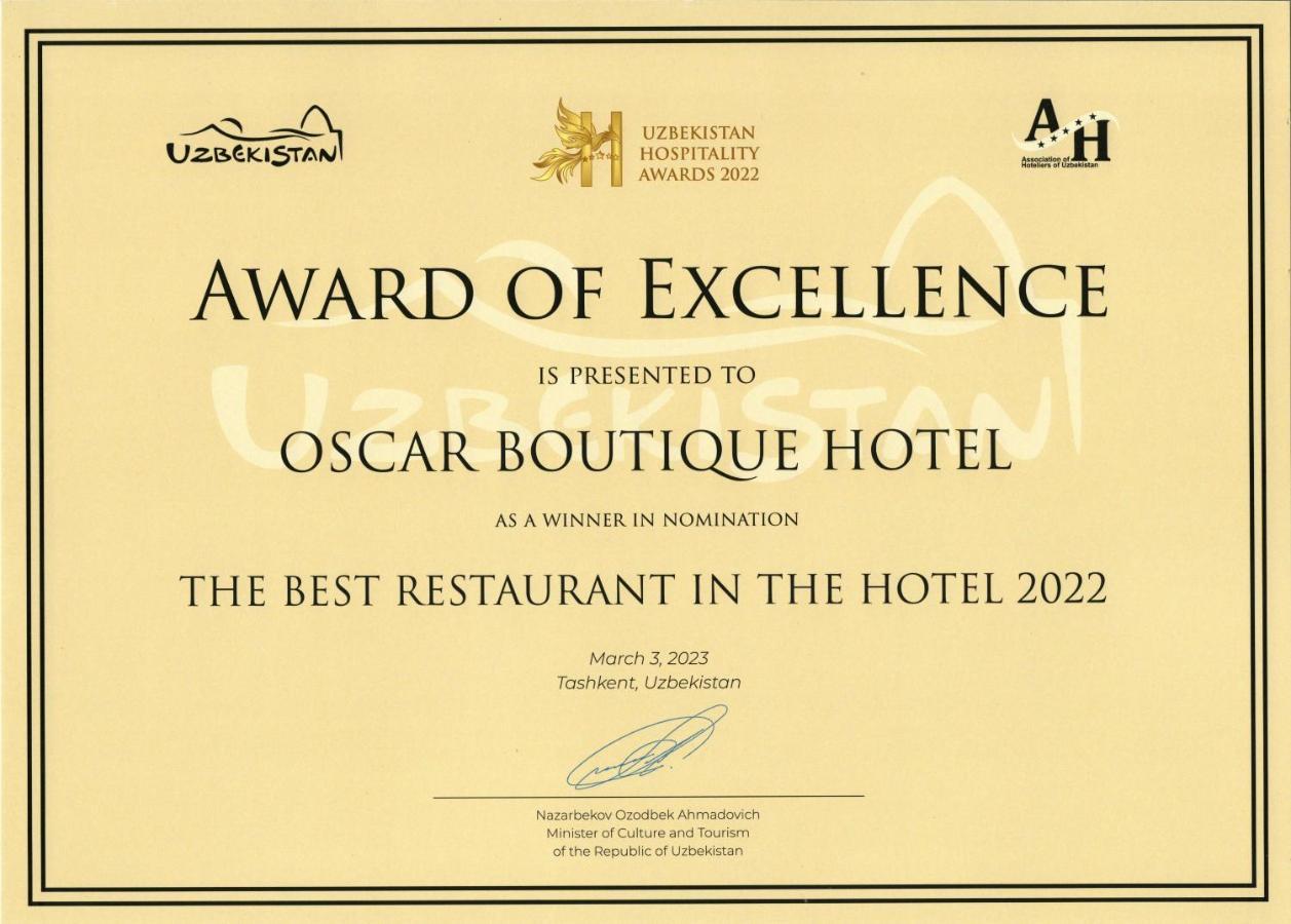 Oscar Boutique Hotel Ташкент Екстер'єр фото